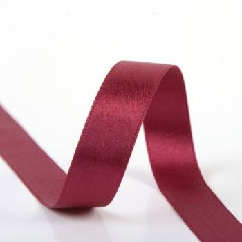 Satinband 6 mm in Bordeaux auf der Rolle, glänzende Oberfläche